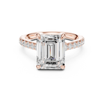 Gold Ring DDLR-1024, Rose Gold, view 4