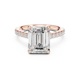 Gold Ring DDLR-1024, Rose Gold, view 4