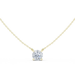 Gold Jewelry DDPO-001, Round center stone, Yellow Gold