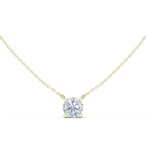Gold Jewelry DDPO-001, Round center stone, Yellow Gold