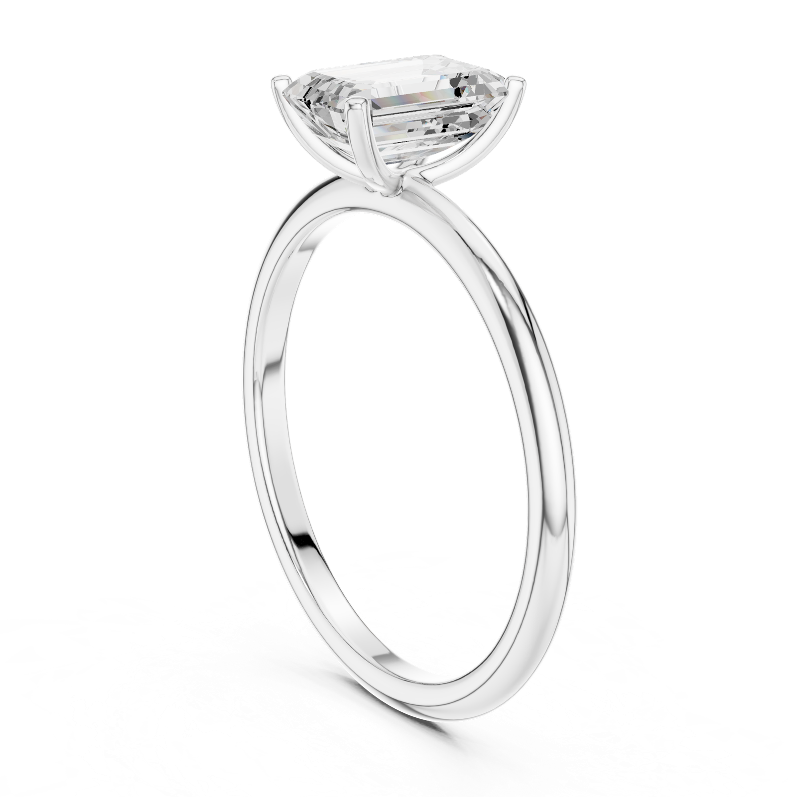 Gold Ring DDLR-1064, White Gold, view 1