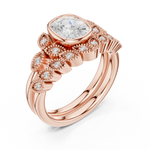 Gold Ring DDLR-290, Rose Gold, view 2