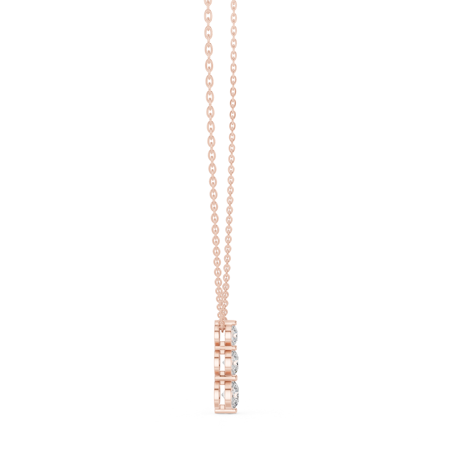 Gold Pendant GPD-0004, Rose Gold, view 3