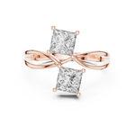 Gold Ring L03-444, Rose Gold, view 4