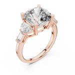 Gold Ring DDLR-195, Rose Gold, view 2