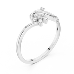Gold Ring DR-6218, White Gold, view 2
