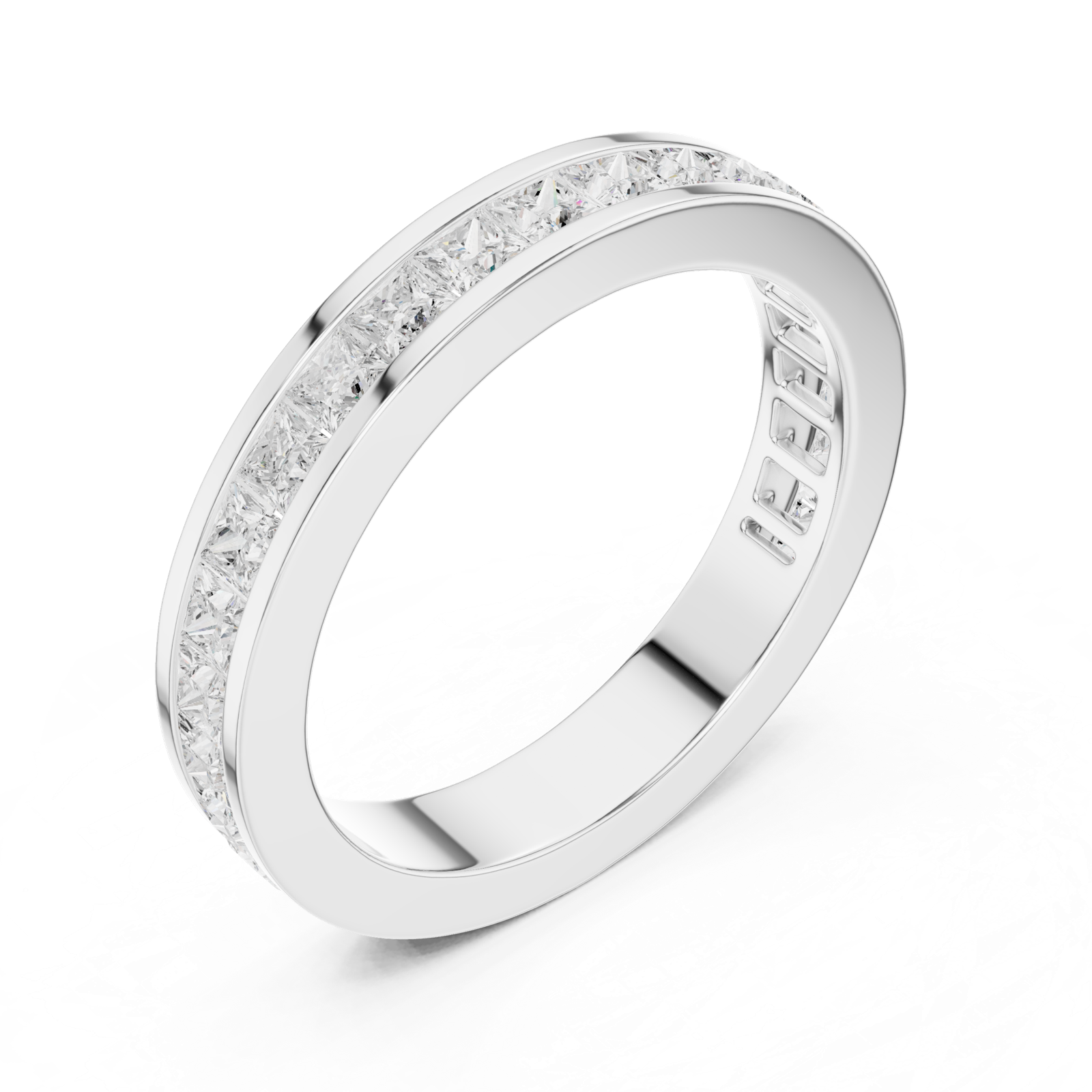Gold Ring DDLR-438, White Gold, view 2