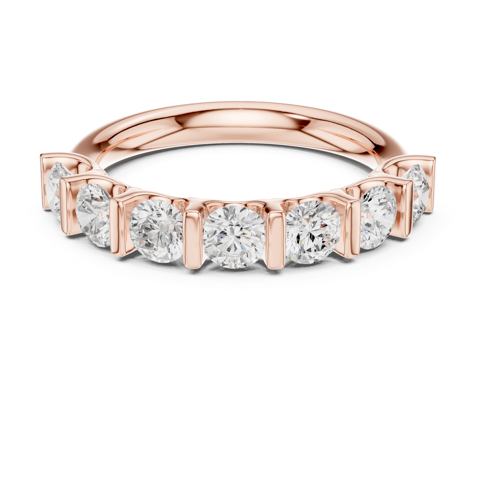 Gold Ring DDLR-669, Rose Gold, view 4