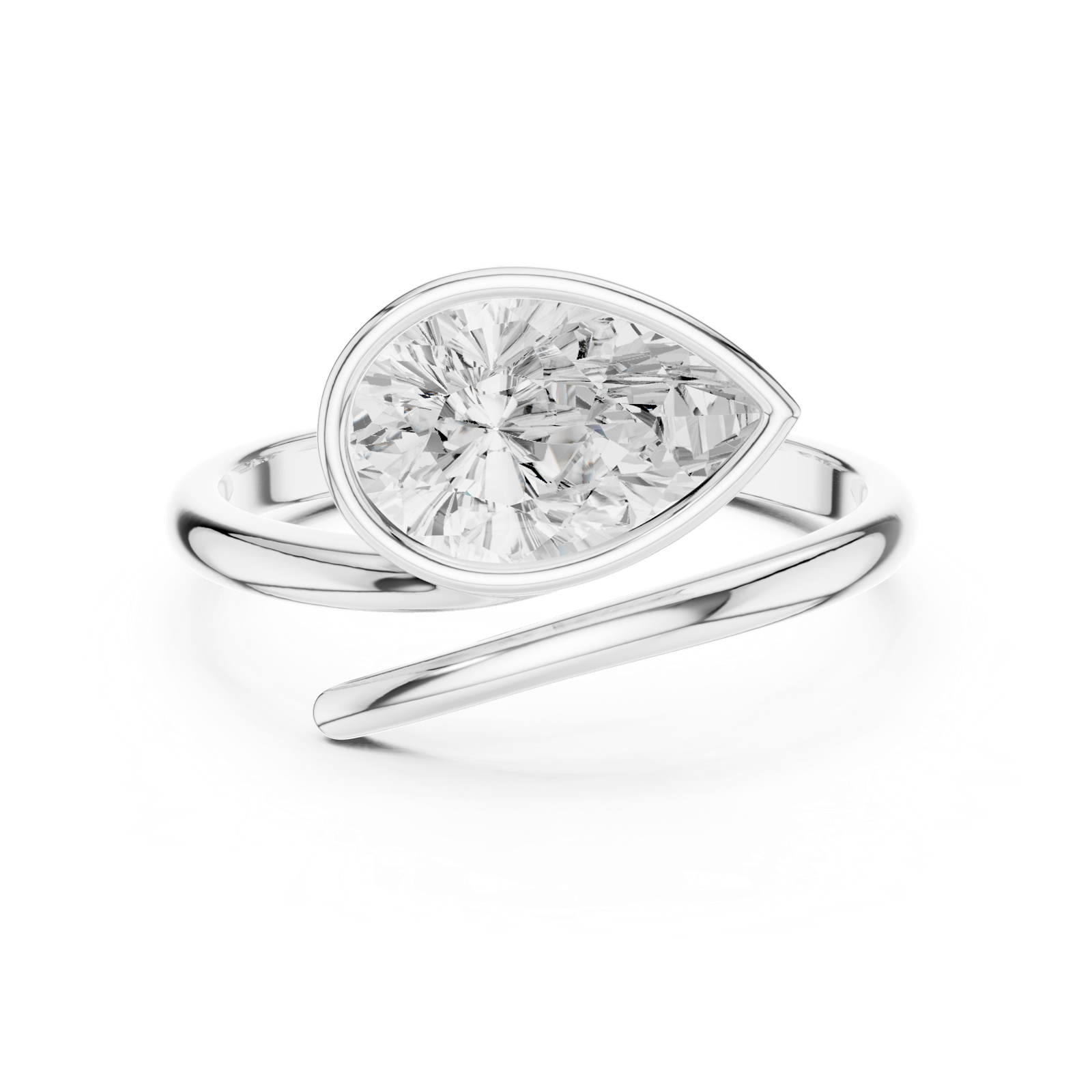 Gold Ring SBWR(22), White Gold, view 4