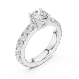 Gold Ring DDLR-654, White Gold, view 2