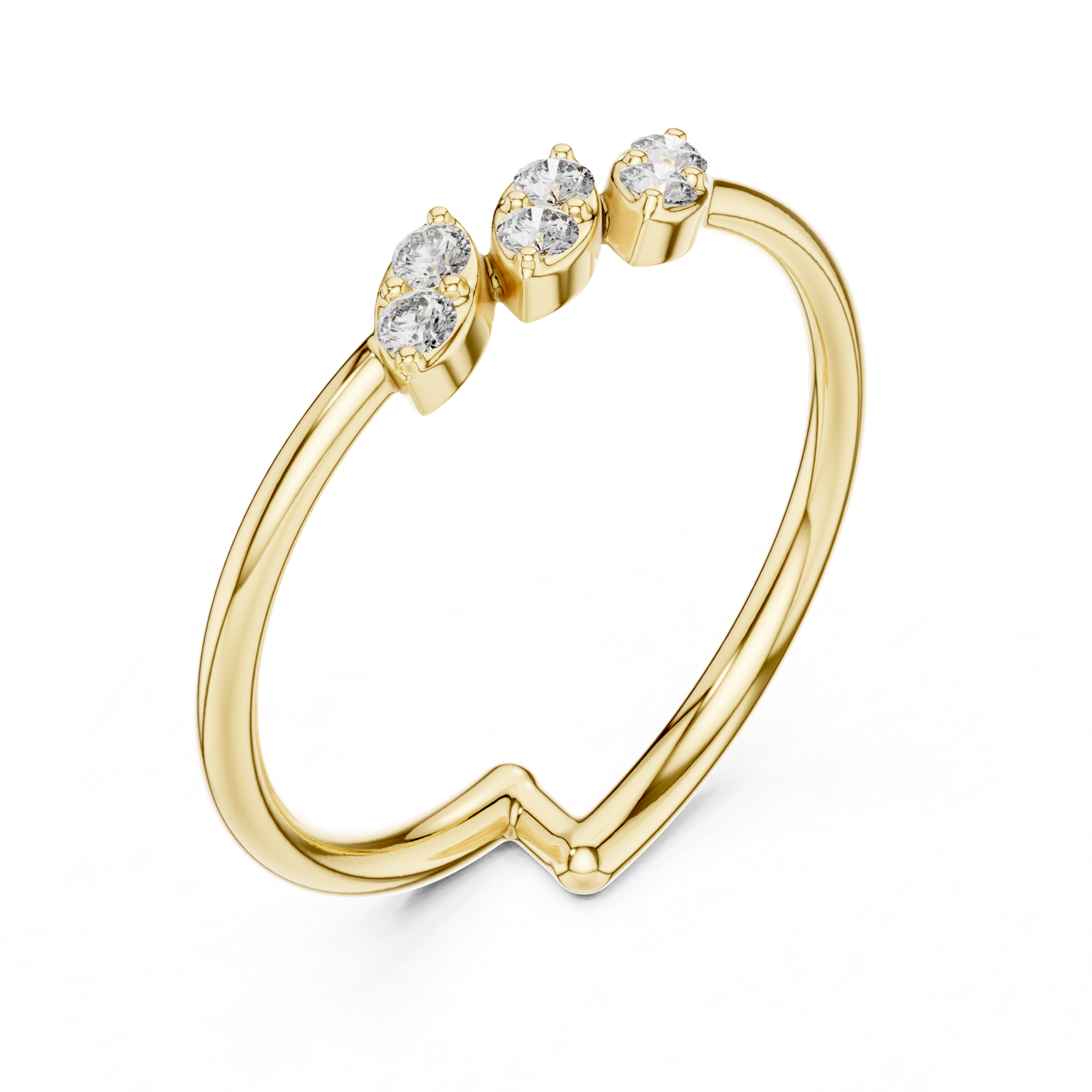 Gold Ring 1 (234), Yellow Gold, view 2