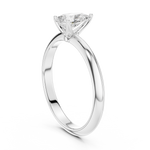 Gold Jewelry L36-6, Pear center stone, White Gold, view 1