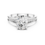 Gold Ring DDLR-995, White Gold, view 4