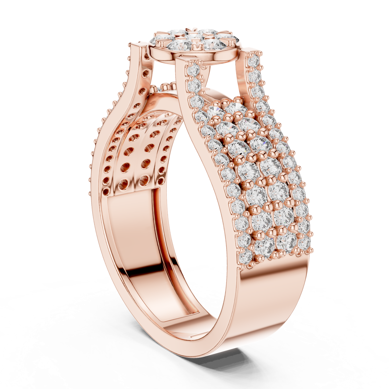 Gold Ring L03-1311, Rose Gold