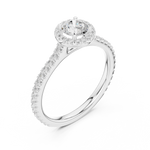 Gold Ring LR-0224, White Gold, view 2