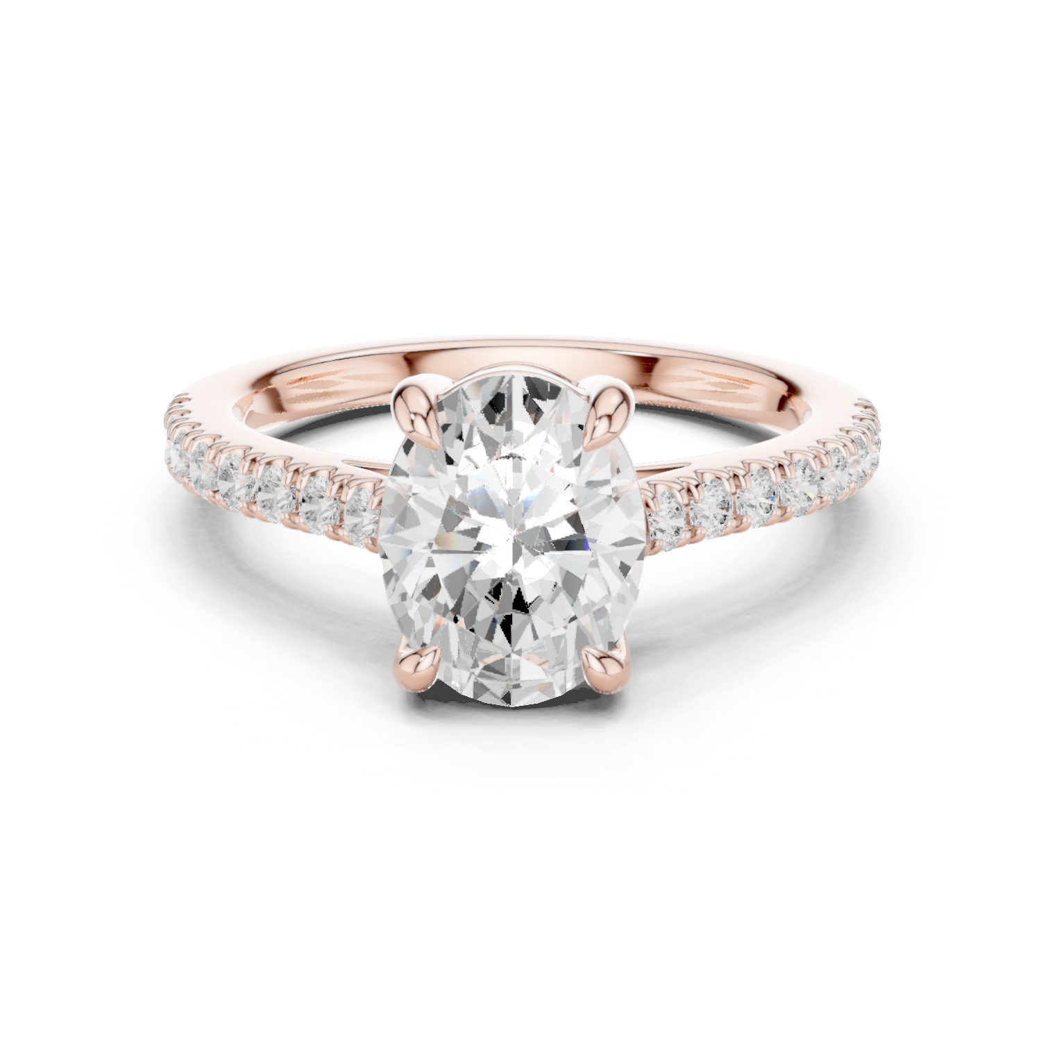 Gold Ring DDLR-879, Rose Gold