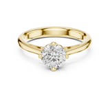 Gold Ring DDLR-556, Yellow Gold, view 4