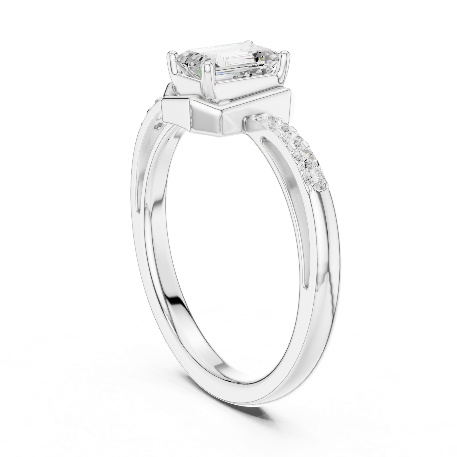 Gold Ring DDLR-520, White Gold