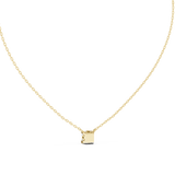 14K Solid Gold Lab Diamond Solitaire Pendant Necklace, Yellow Gold, view 4