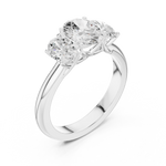 Gold Ring DDLR-1053, White Gold, view 2