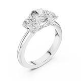 Gold Ring DDLR-1053, White Gold, view 2