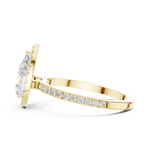 Gold Ring DDLR-1085, Yellow Gold, view 3