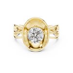 Gold Ring LR-0096, Yellow Gold, view 4