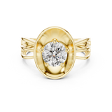 Gold Ring LR-0096, Yellow Gold, view 4