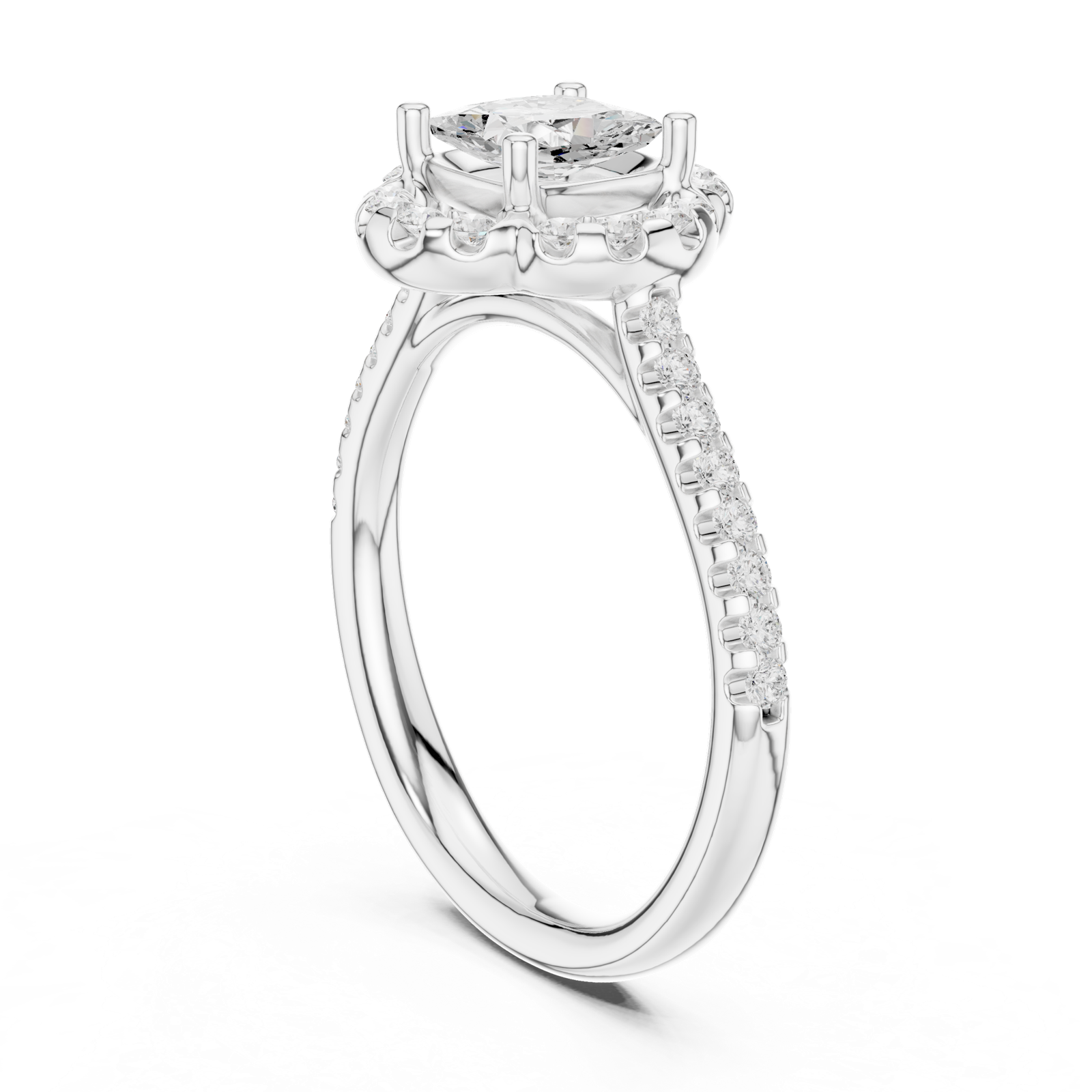 Gold Ring DDLR-535, White Gold