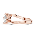 Gold Ring DDLR-489, Rose Gold, view 3