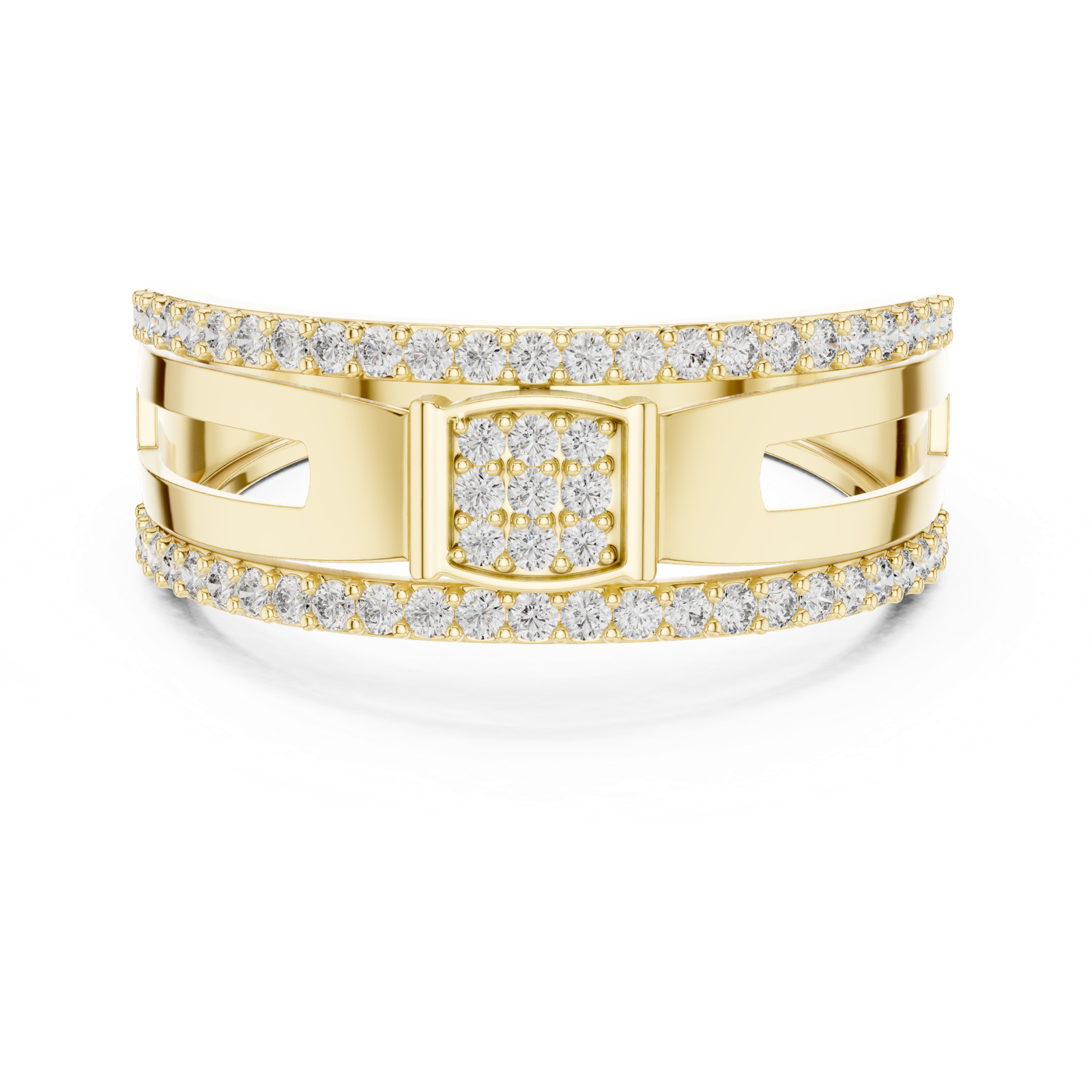 Gold Ring LR-01 (22), Yellow Gold, view 4