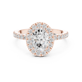 Gold Ring DDLR-1054, Rose Gold, view 4