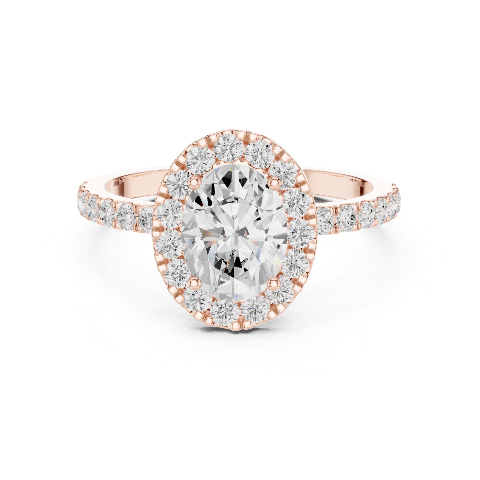 Gold Ring DDLR-1054, Rose Gold, view 4