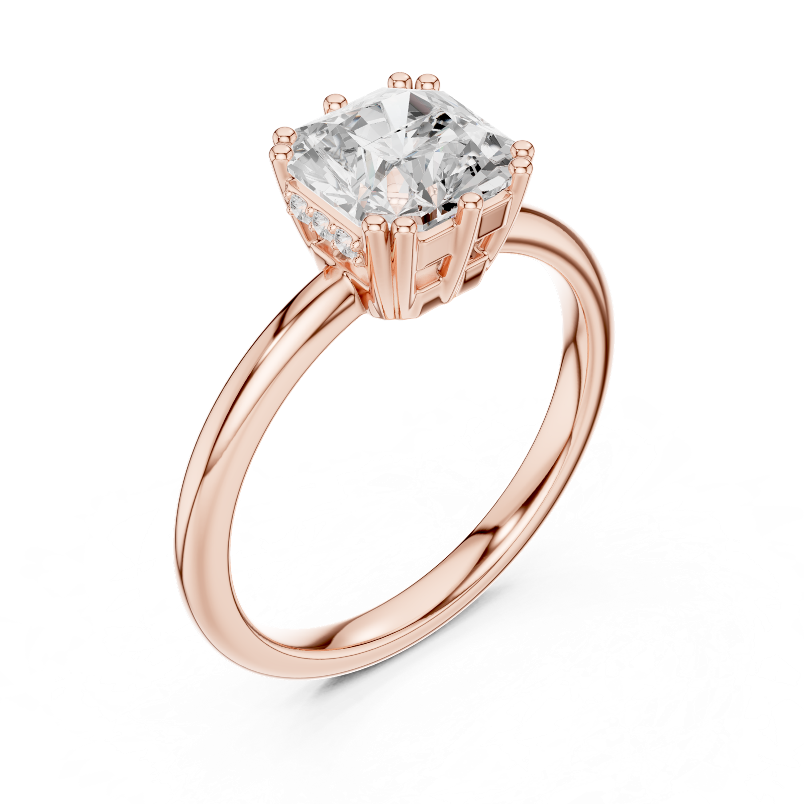 Gold Ring DDLR-924, Rose Gold, view 2