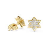 Gold Earrings 9-10085E, Yellow Gold, view 1