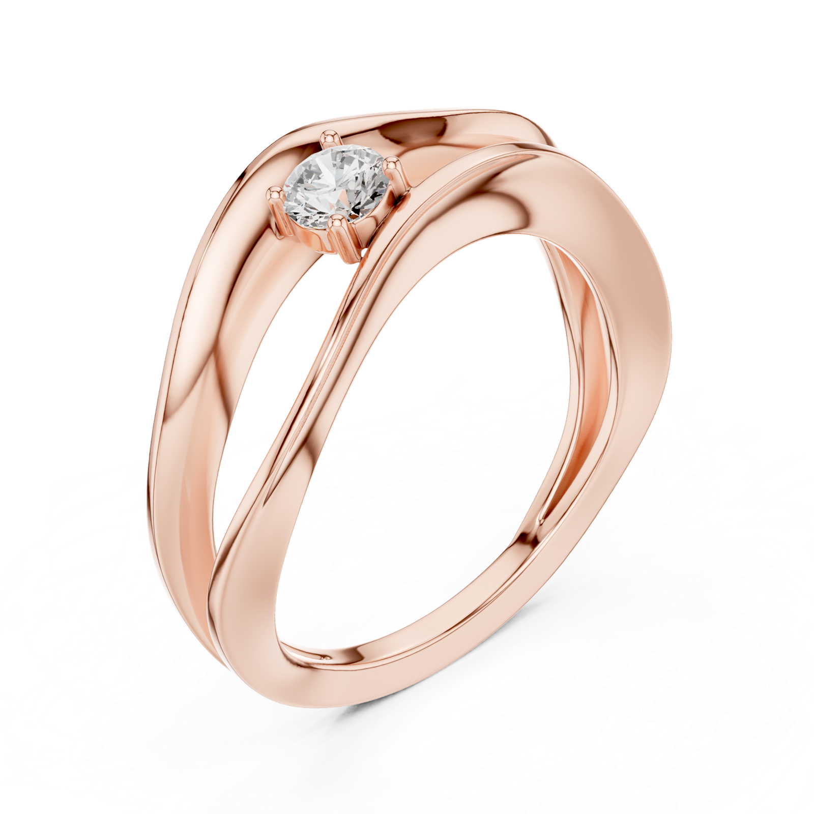 Gold Ring SBWR(66), Rose Gold, view 2