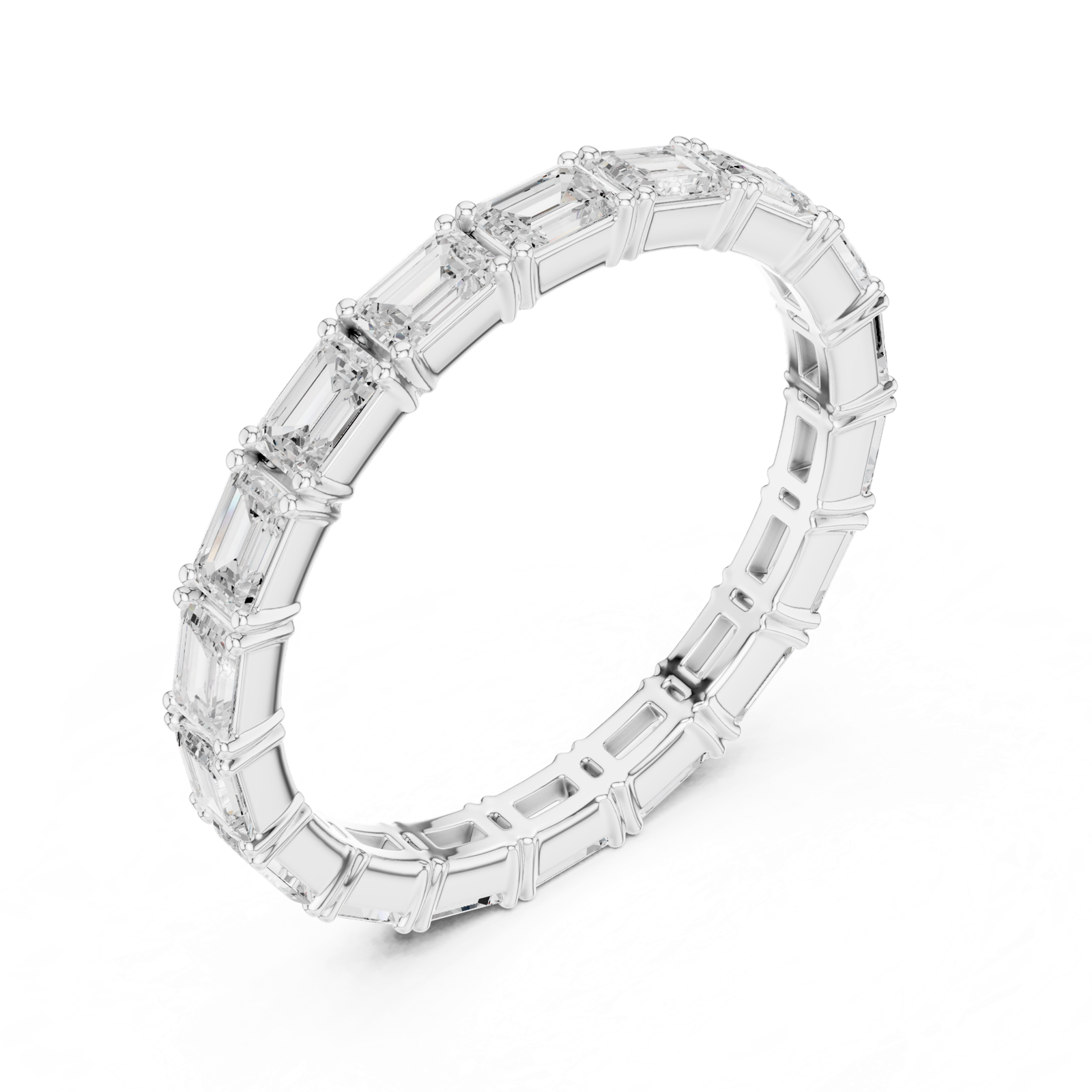 Gold Ring DDLR-622, White Gold, view 2