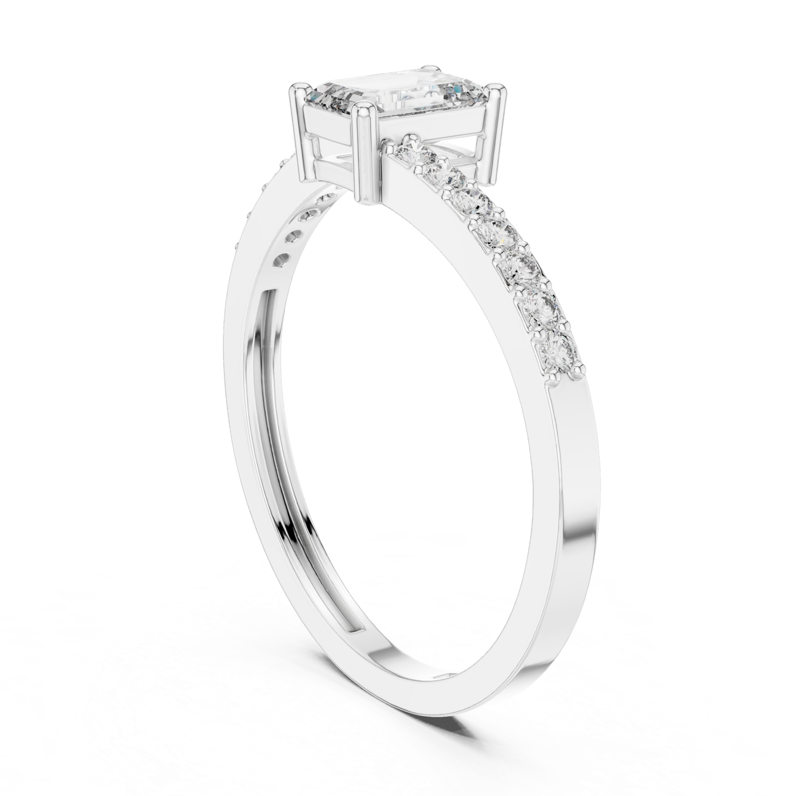 Gold Ring ALR-137, White Gold
