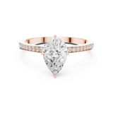Gold Ring DDLR-1091, Rose Gold, view 4