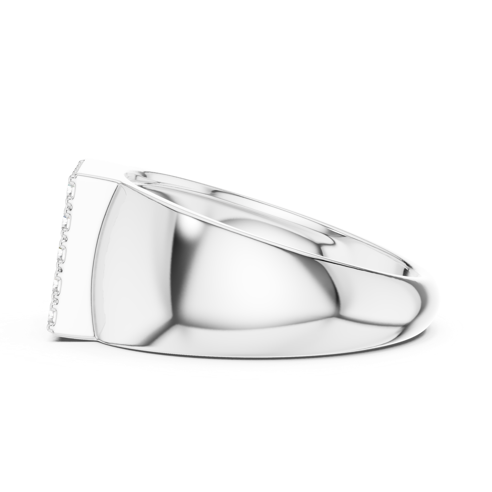 Gold Ring SBMR(18), White Gold, view 3