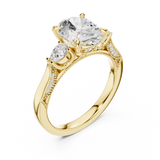 Gold Ring DDLR-1042, Yellow Gold, view 2