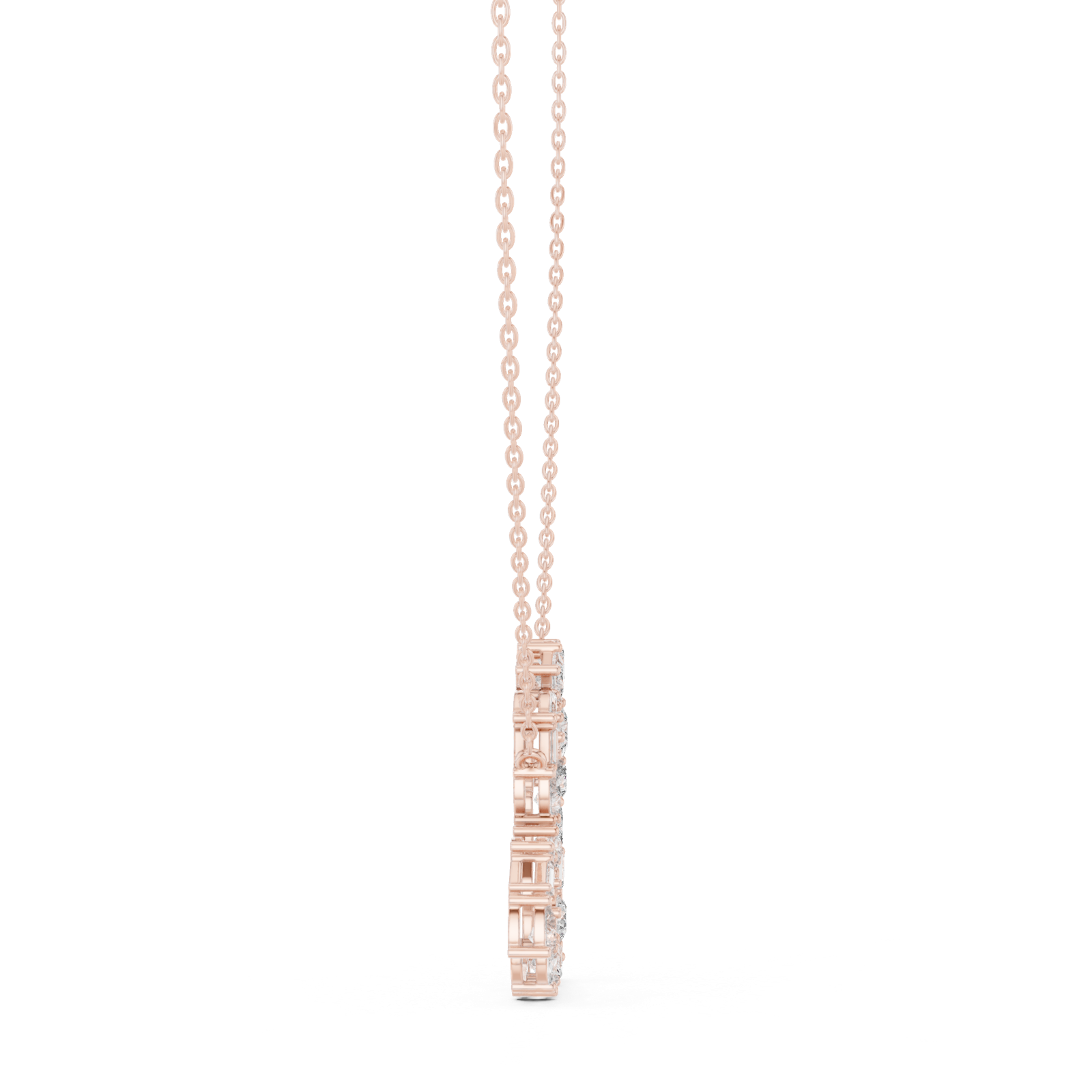 Gold Pendant GPD-0008, Rose Gold, view 3