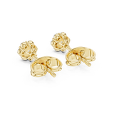 Gold Earrings 9-10083E, Yellow Gold, view 3