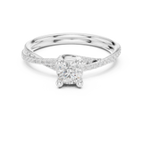 Gold Ring LR-0346, White Gold, view 4