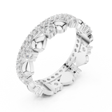 Gold Ring R30, White Gold, view 2
