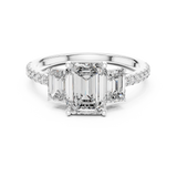 Gold Ring L03-1296, White Gold, view 4