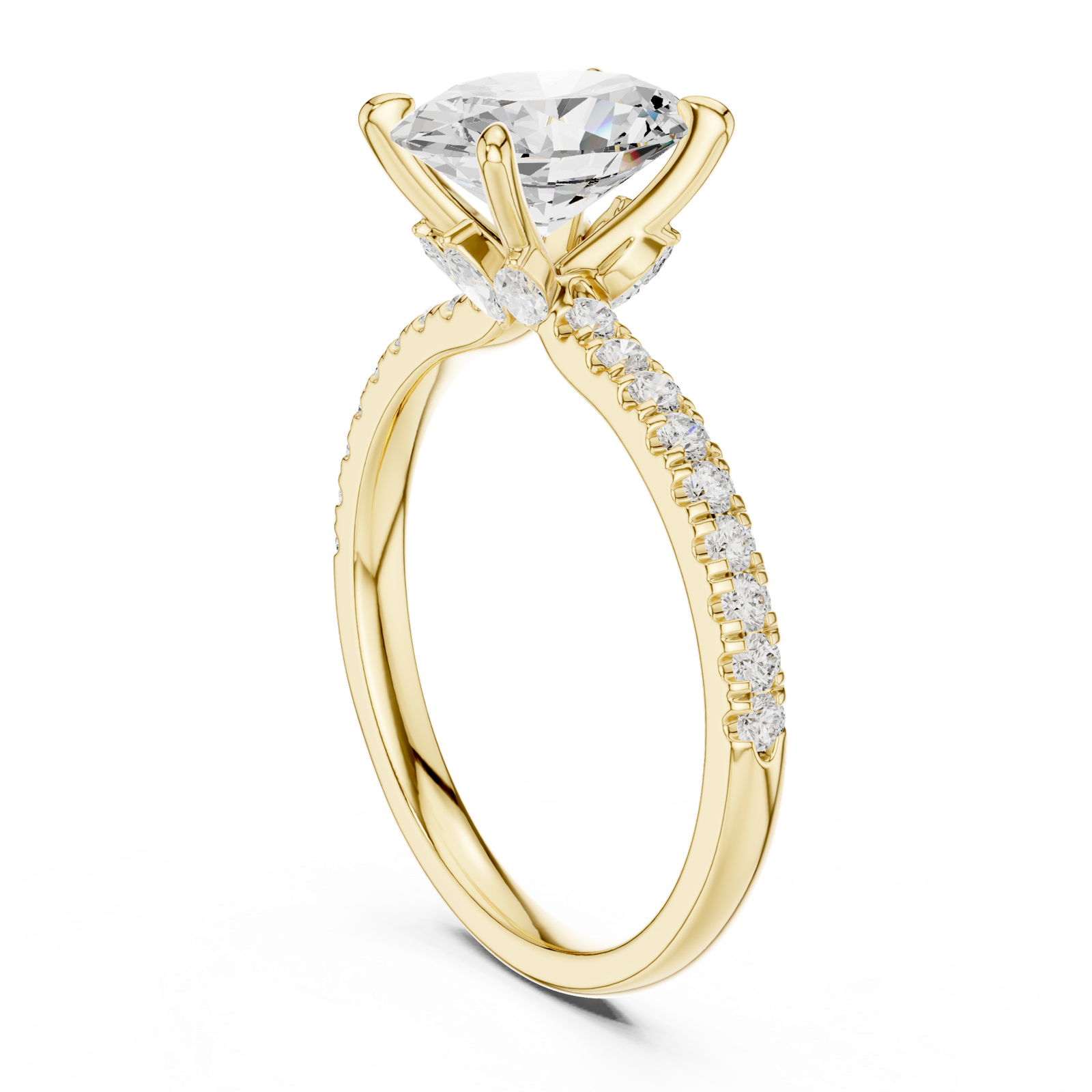Gold Ring DDLR-1013, Yellow Gold