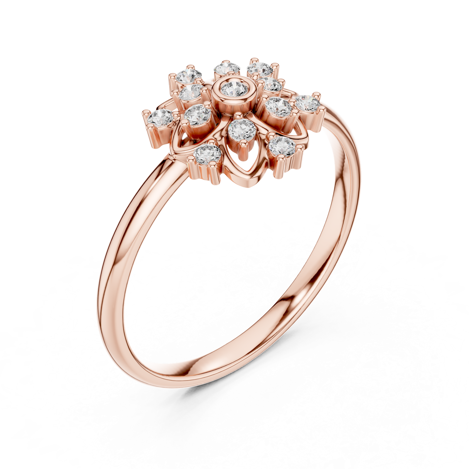 Gold Ring 1 (446), Rose Gold, view 2