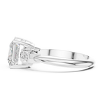Gold Jewelry L35-67, Princess center stone, White Gold, view 3