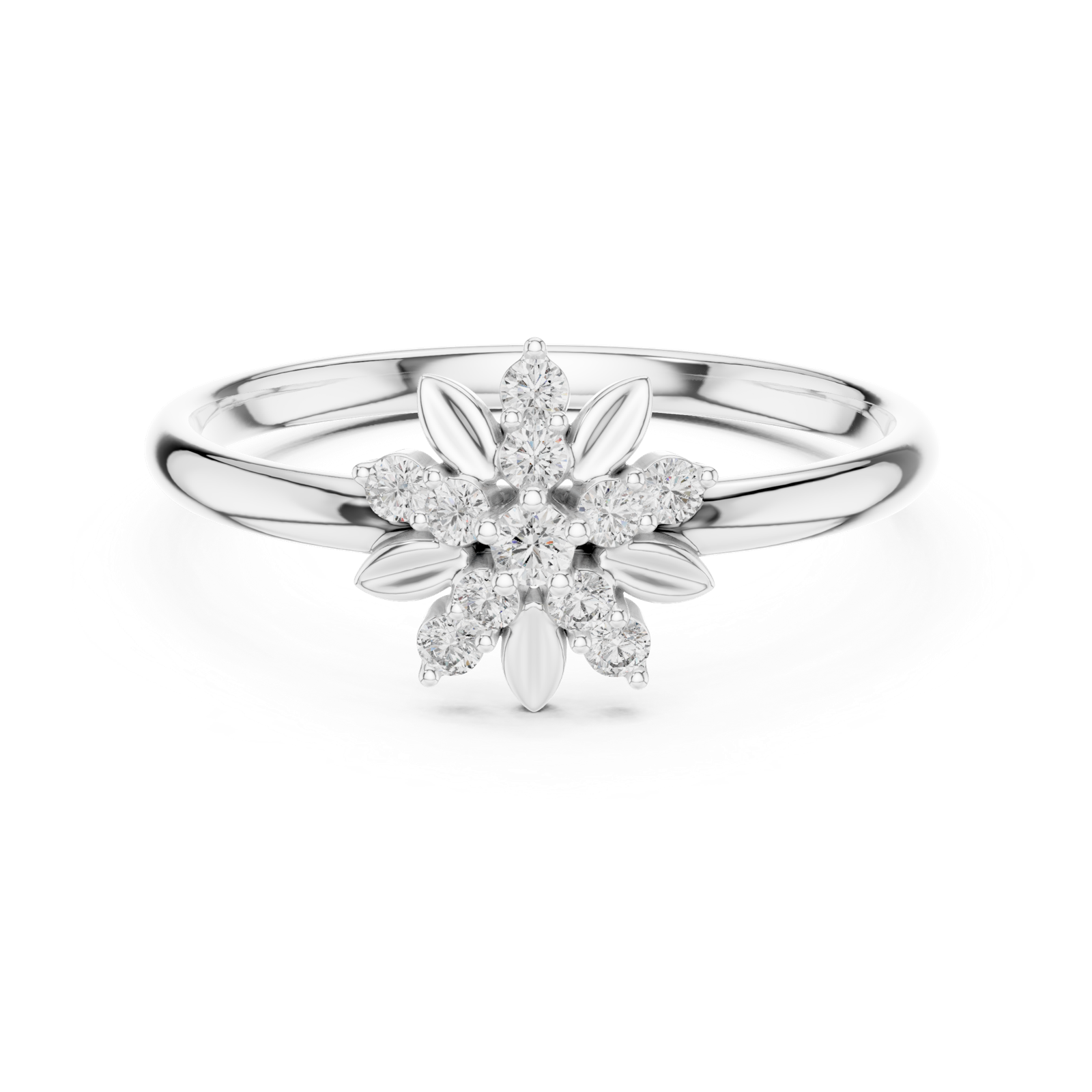 Gold Ring 1 (382), White Gold, view 4